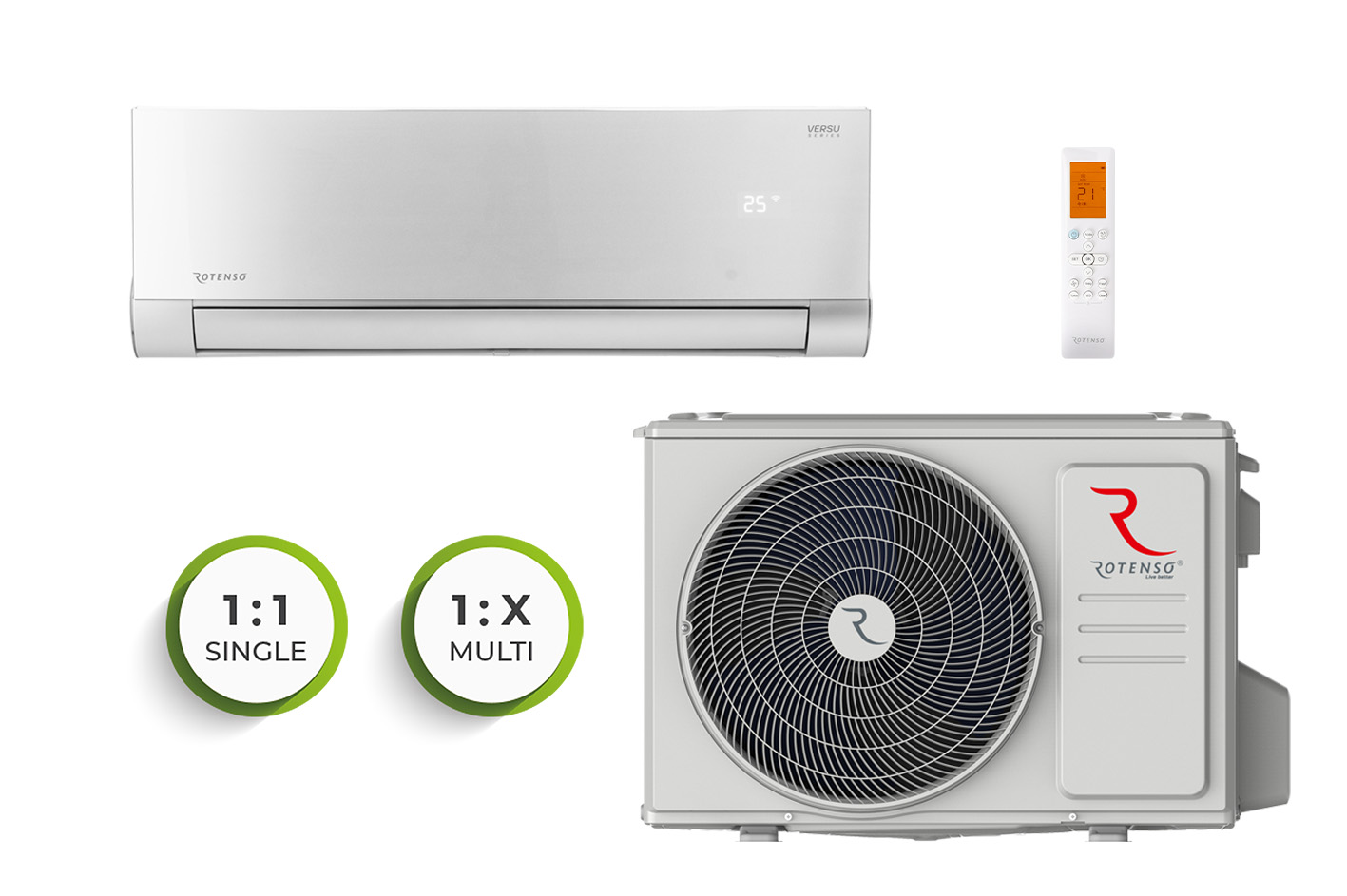 klimatyzator-rotenso-versu-silver-wifi-2-6kw-26-m2-9877.jpg Rotenso Versu Silver WiFi Gaisa kondicionieris 2,6kW 26 m2 - Attēls 1
